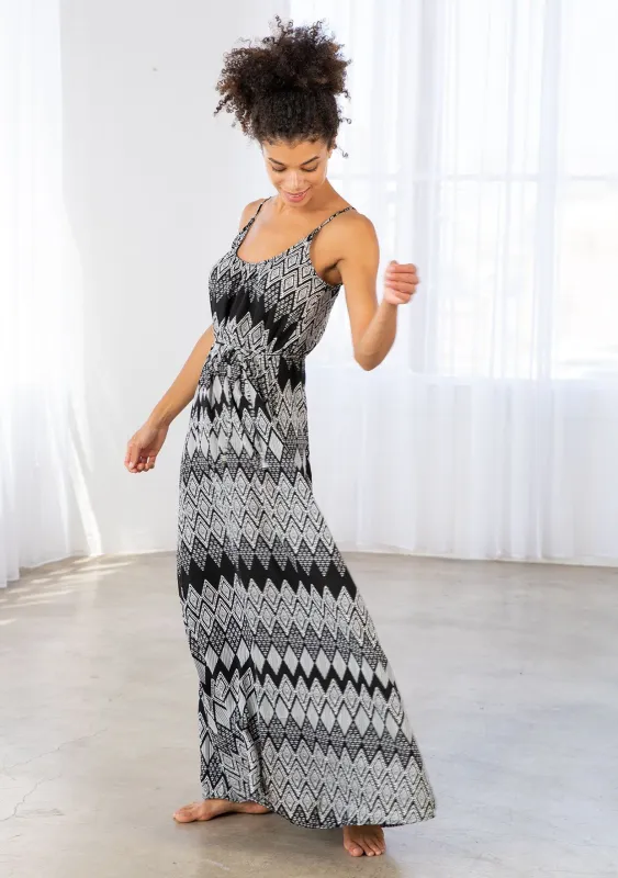 Diamond Print Maxi Dress made by lovestitch
