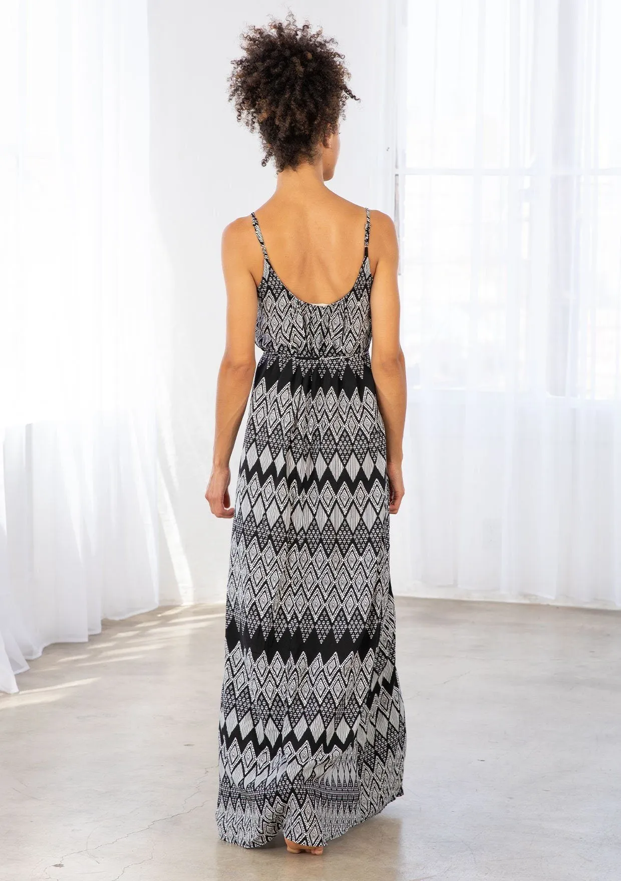 Diamond Print Maxi Dress sold by lovestitch product image thumbnail 2
