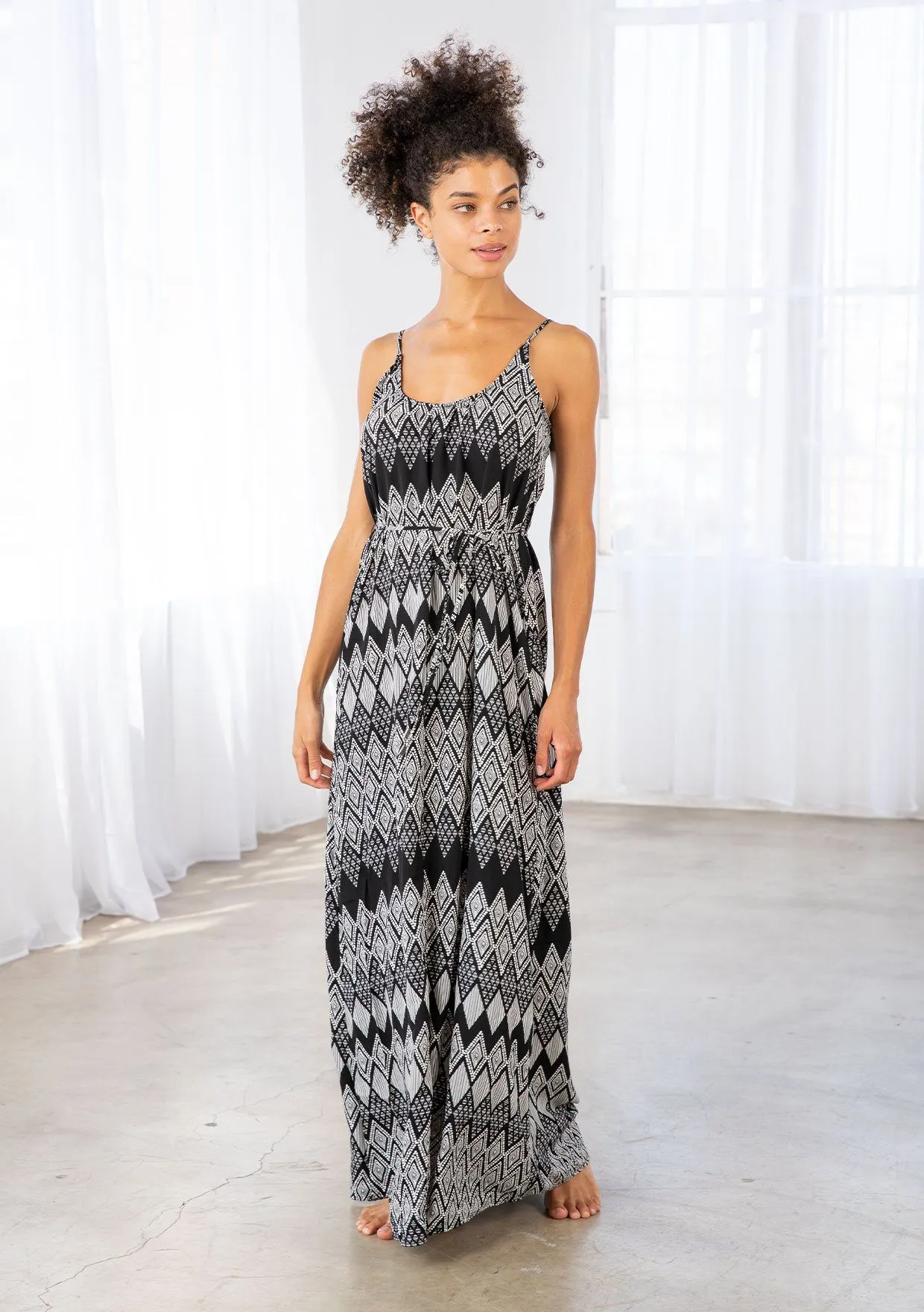 Diamond Print Maxi Dress sold by lovestitch product image thumbnail 3