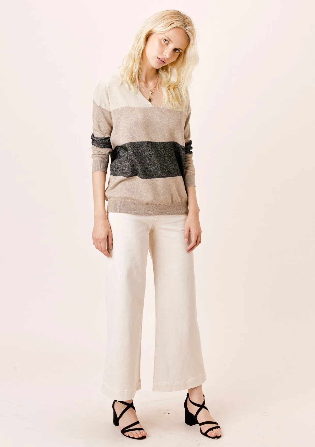 Mia Metallic Striped Sweater sold by lovestitch product image thumbnail 3