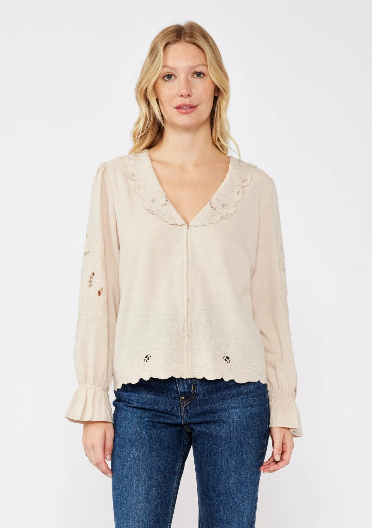 Milou Embroidered Blouse sold by lovestitch product image thumbnail 3