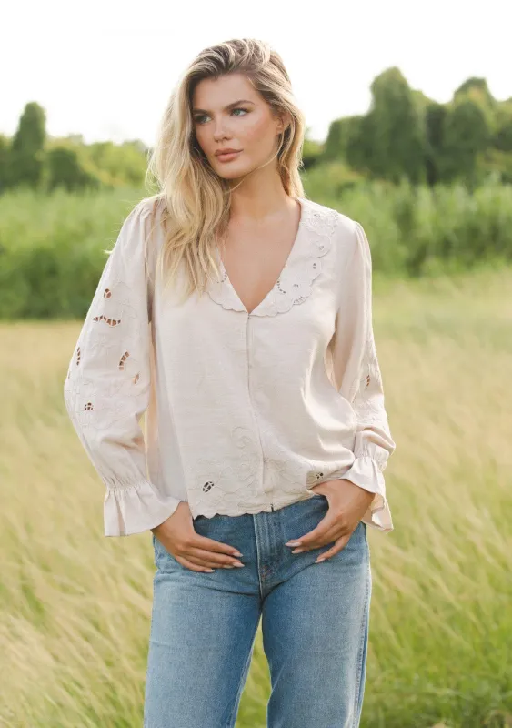Milou Embroidered Blouse made by lovestitch