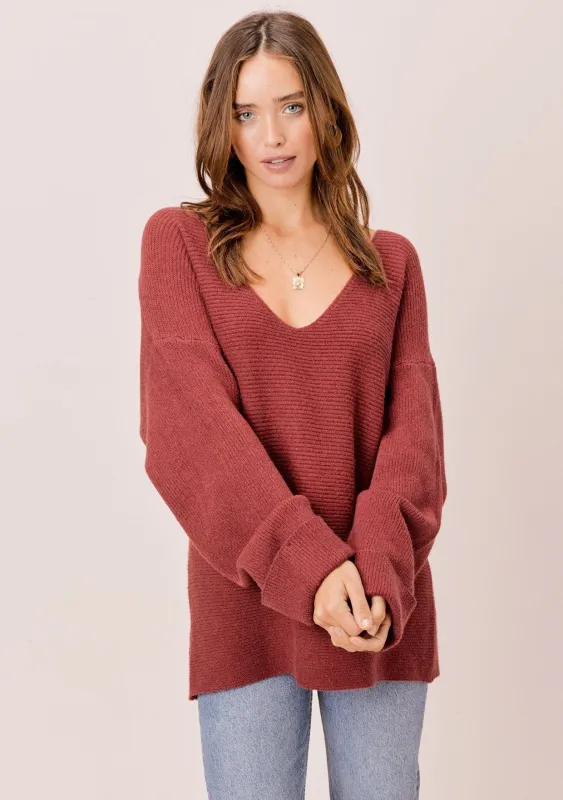 Amaris Slouchy Ribbed Sweater sold by lovestitch