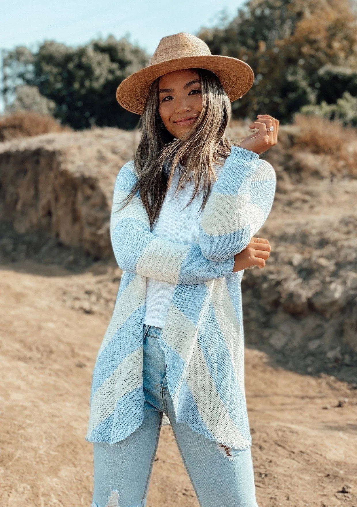 Sun Drenched Striped Cardigan sold by lovestitch product image thumbnail 4