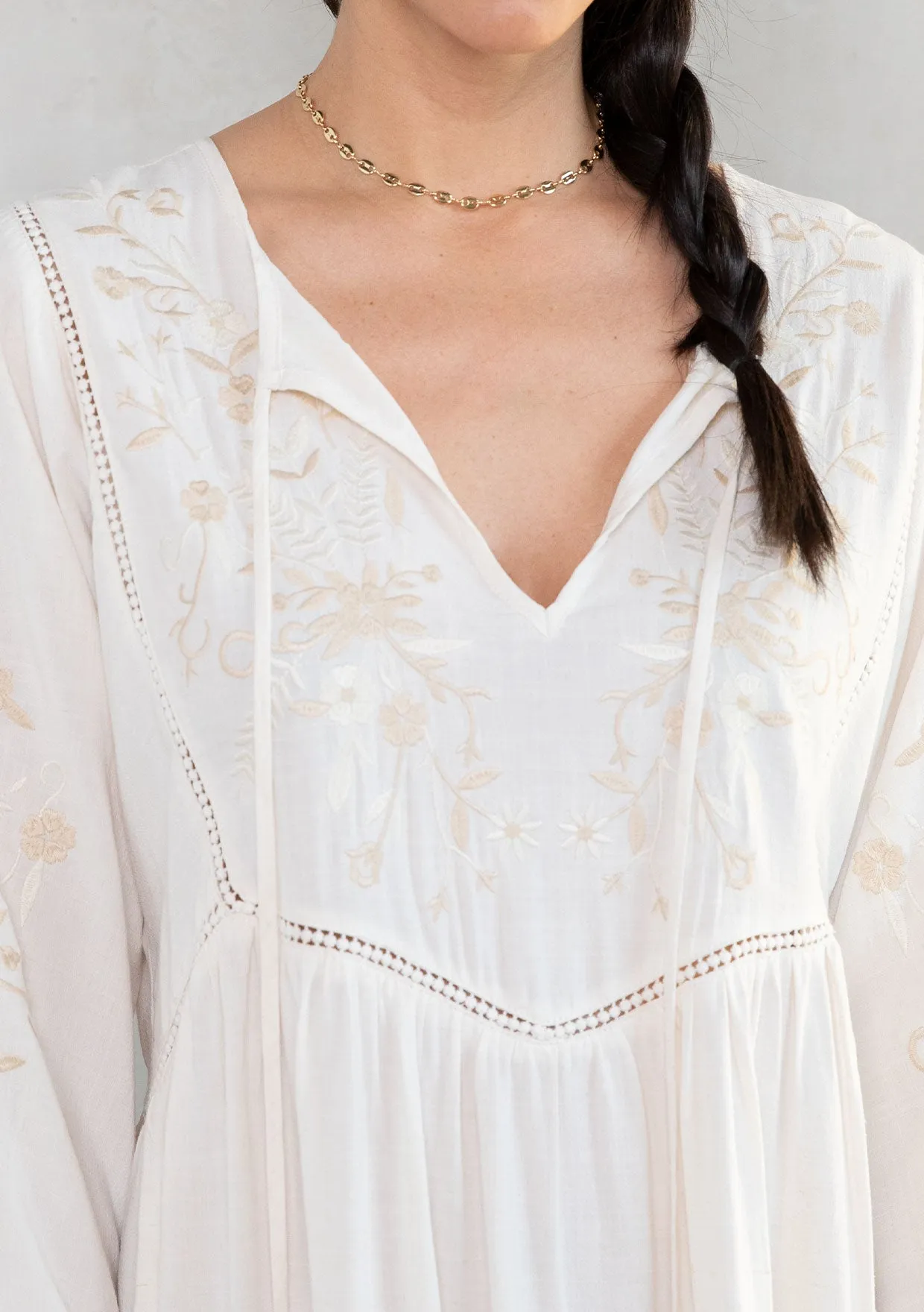 Malin Embroidered Mini Dress sold by lovestitch product image thumbnail 5