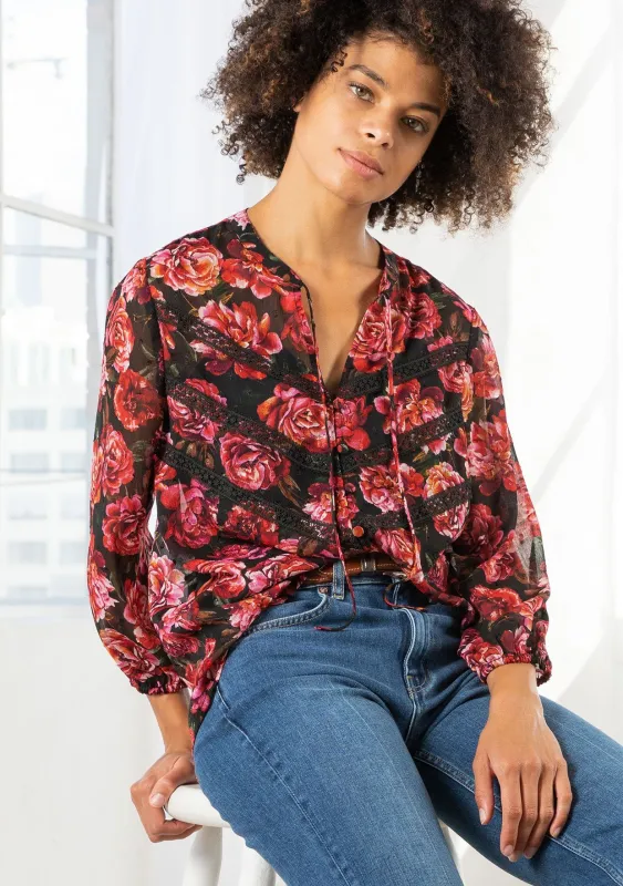 Wildwood Floral Blouse sold by lovestitch