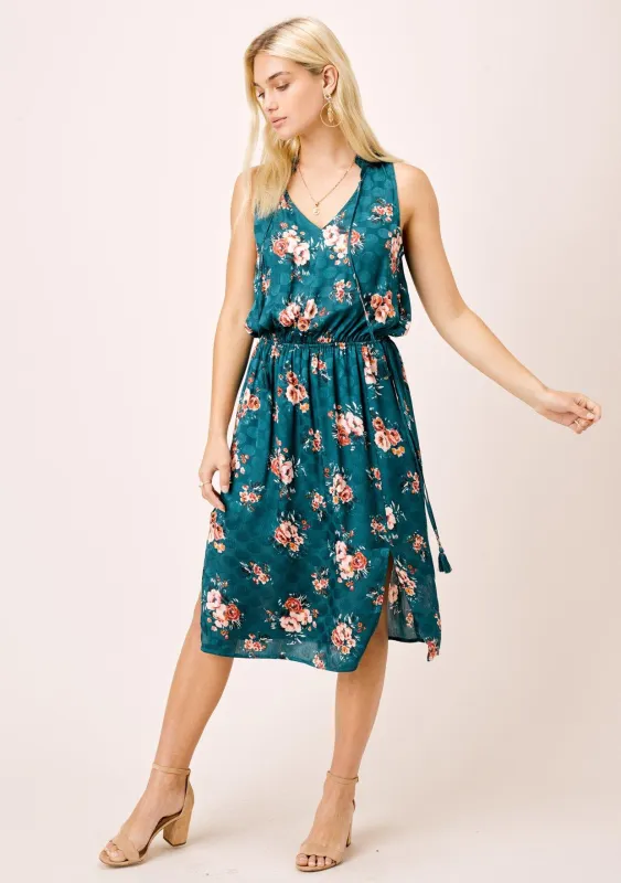 Eliana Floral Midi Dress sold by lovestitch