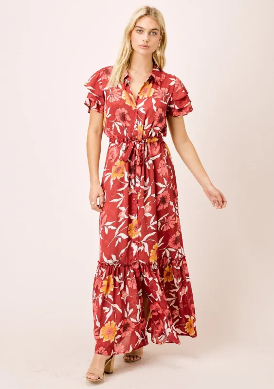 Mara Floral Button Front Dress sold by lovestitch