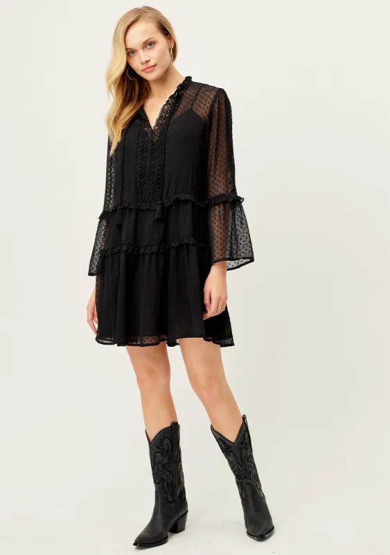 Daydreamer Sheer Bohemian Mini Dress sold by lovestitch