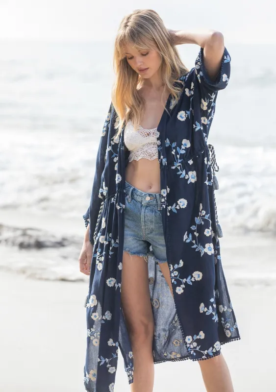 Waterfront Embroidered Kimono sold by lovestitch