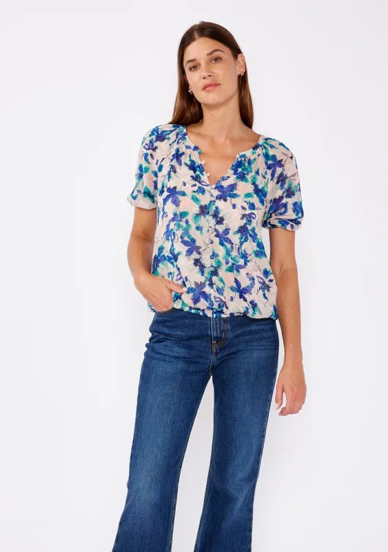 Ocean Breeze Floral Blouse sold by lovestitch