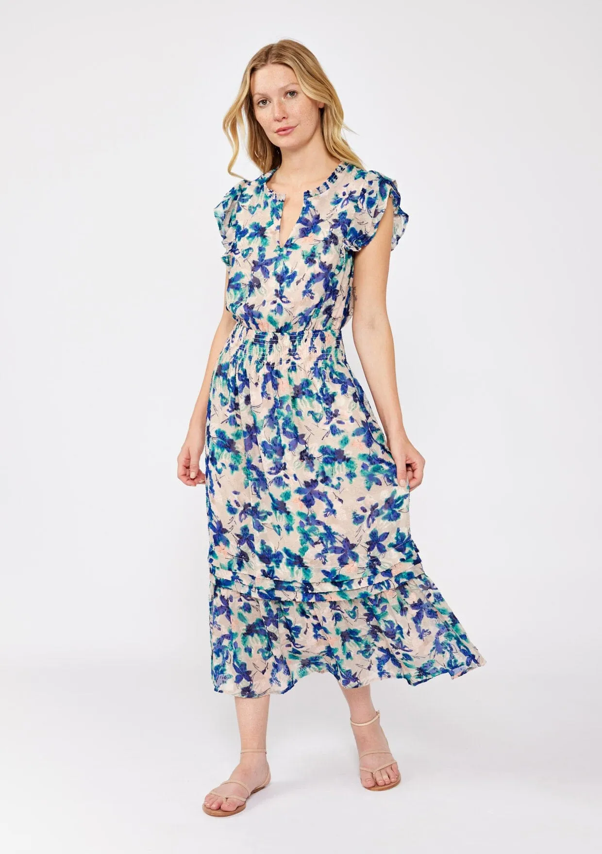 Serene Floral Midi Dress sold by lovestitch