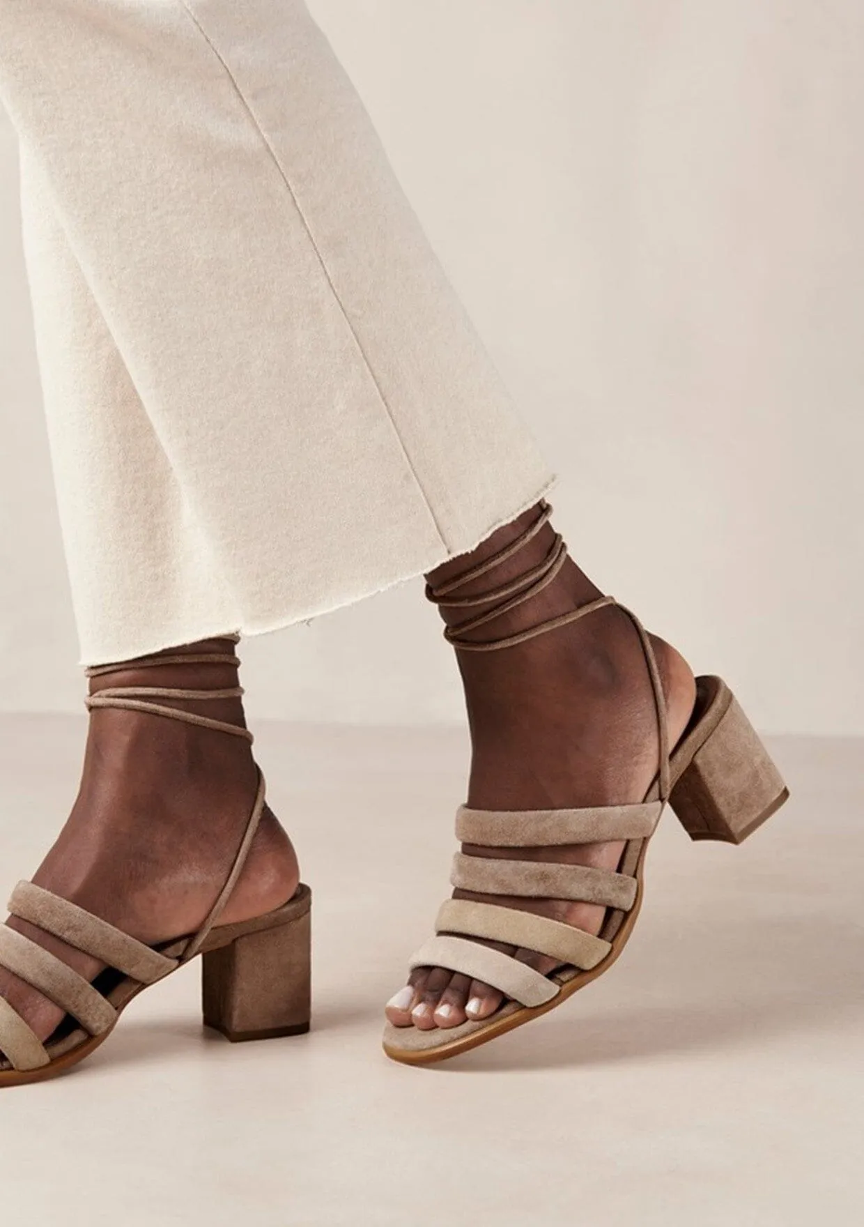 ALOHAS Letizia Suede Heel Sandals sold by lovestitch product image thumbnail 2