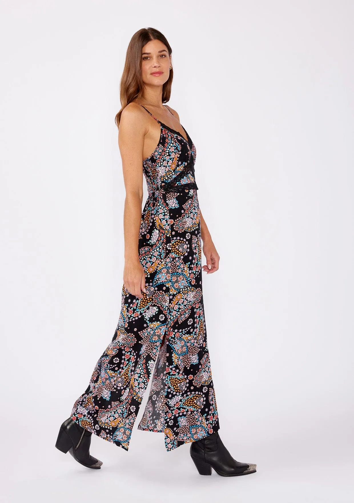 Moonlit Bouquet Slip Dress sold by lovestitch product image thumbnail 2