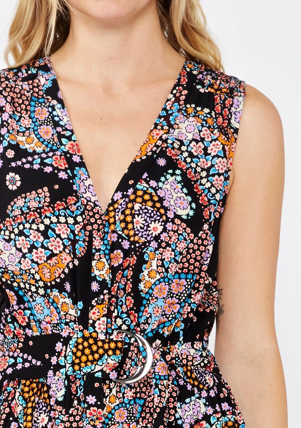 Moonlit Bouquet Mini Dress sold by lovestitch product image thumbnail 4