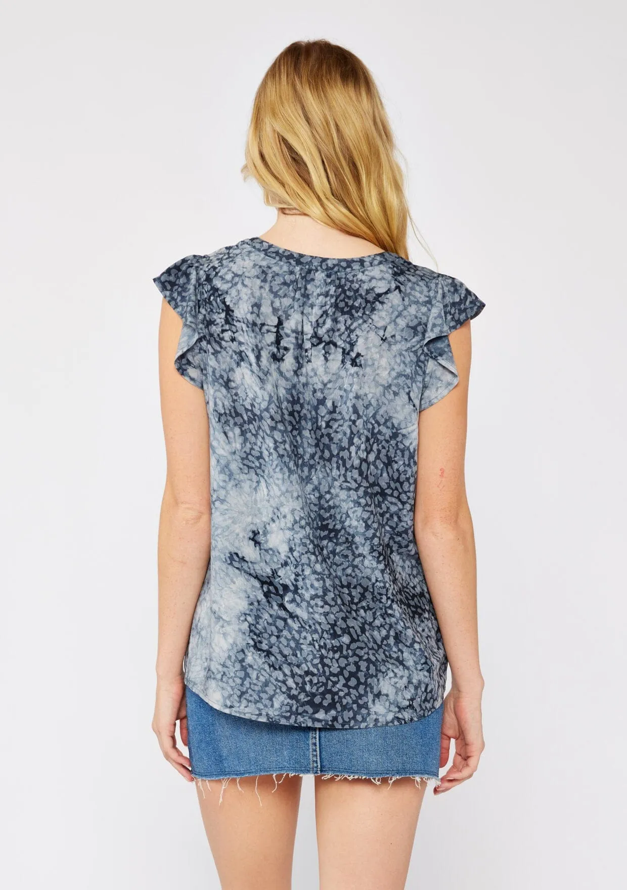 Wild Sky Ruffle Top sold by lovestitch product image thumbnail 3