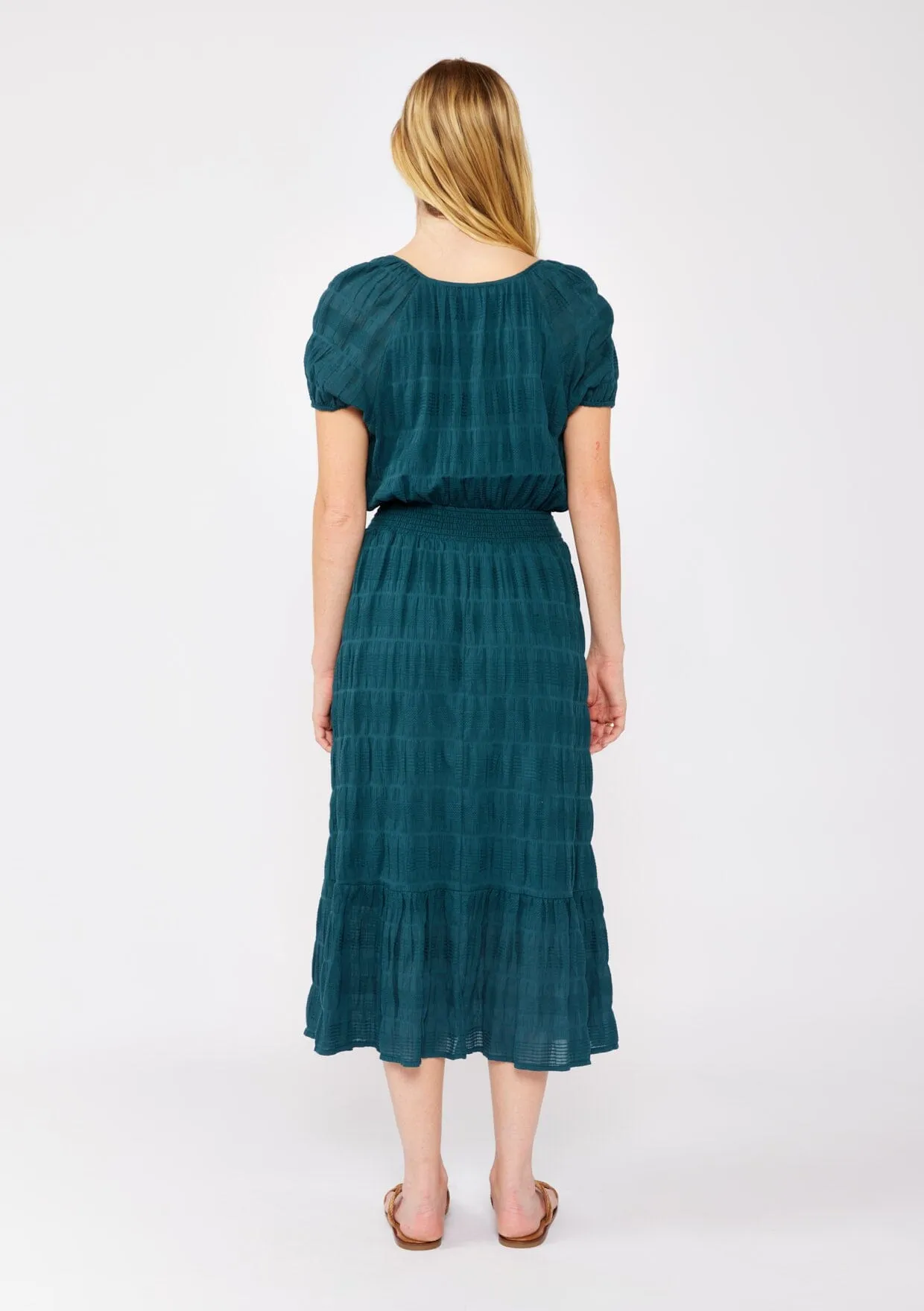 Midnight Teal Midi Dress sold by lovestitch product image thumbnail 5