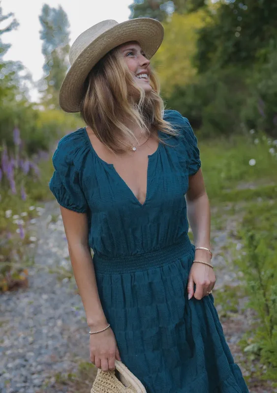 Midnight Teal Midi Dress made by lovestitch