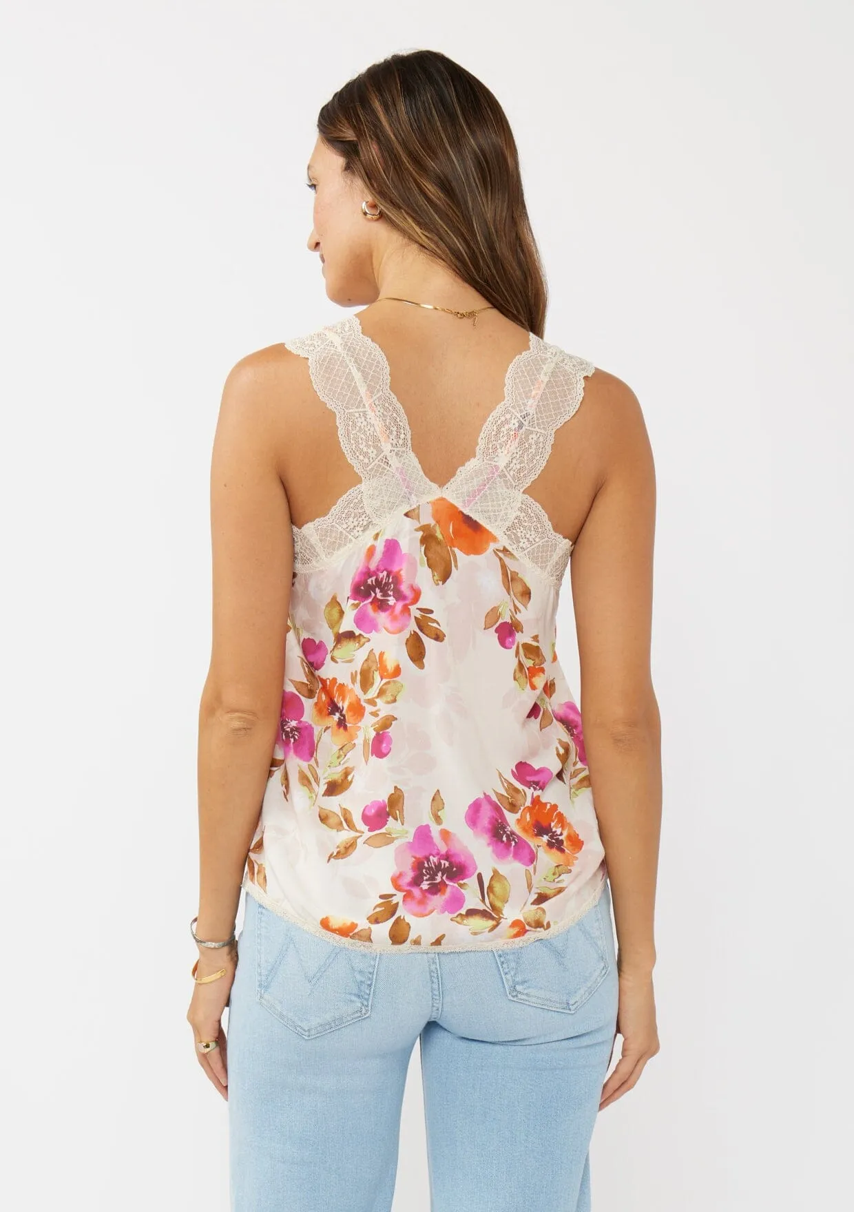 Blushing Meadow Lace Tank Top sold by lovestitch product image thumbnail 3
