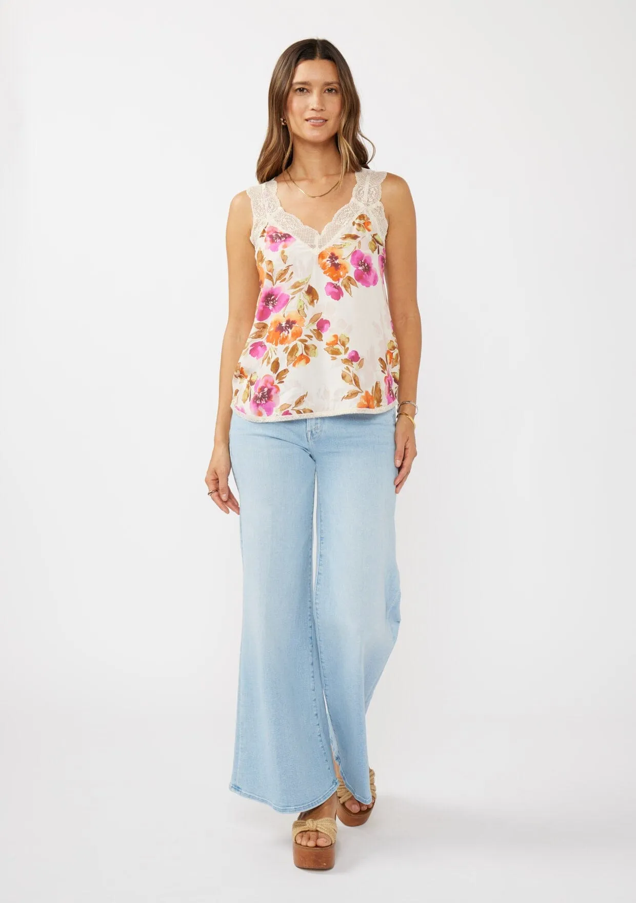 Blushing Meadow Lace Tank Top sold by lovestitch product image thumbnail 5