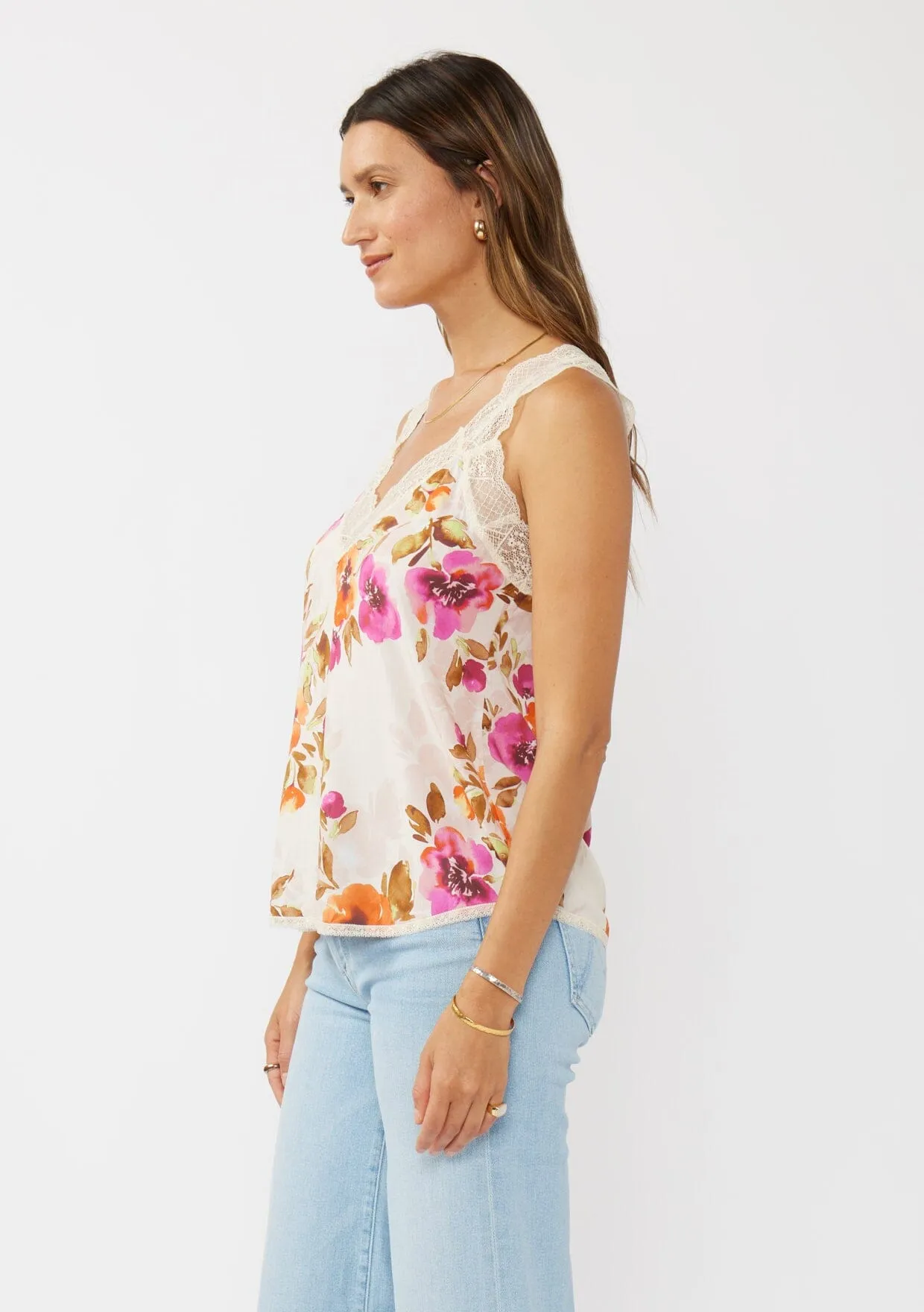 Blushing Meadow Lace Tank Top sold by lovestitch product image thumbnail 2