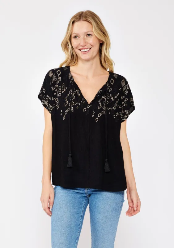 Vera Embroidered Top sold by lovestitch
