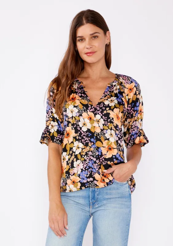 Ethereal Escape Puff Sleeve Top sold by lovestitch