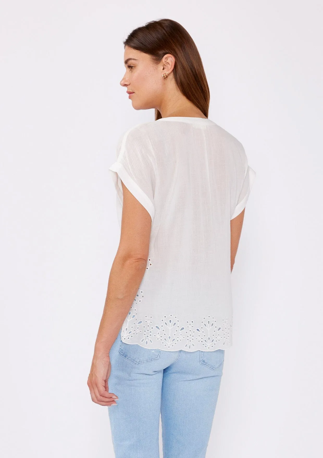 Daylight Embroidered Eyelet Top sold by lovestitch product image thumbnail 3