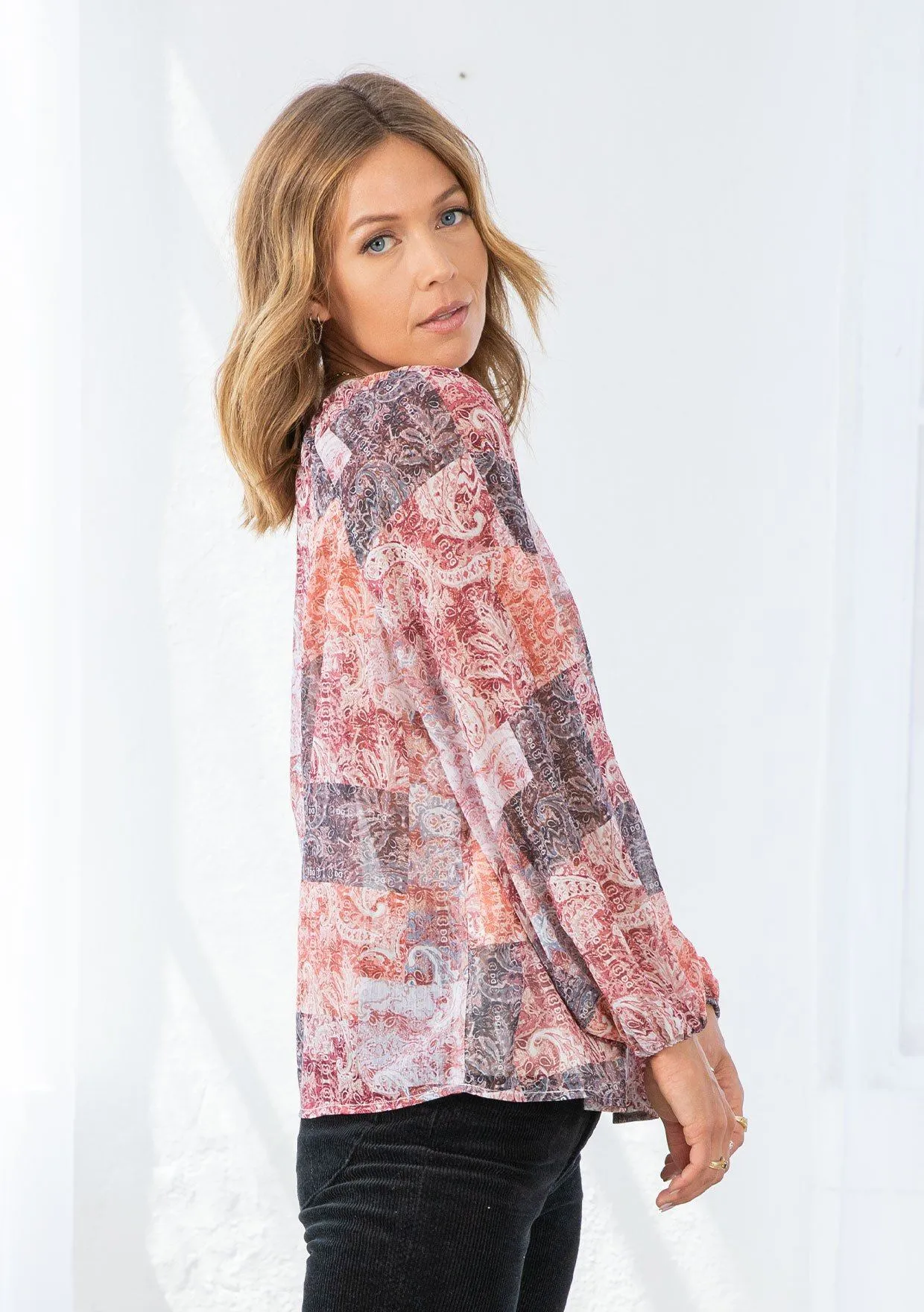 Promenade Peasant Top sold by lovestitch product image thumbnail 3