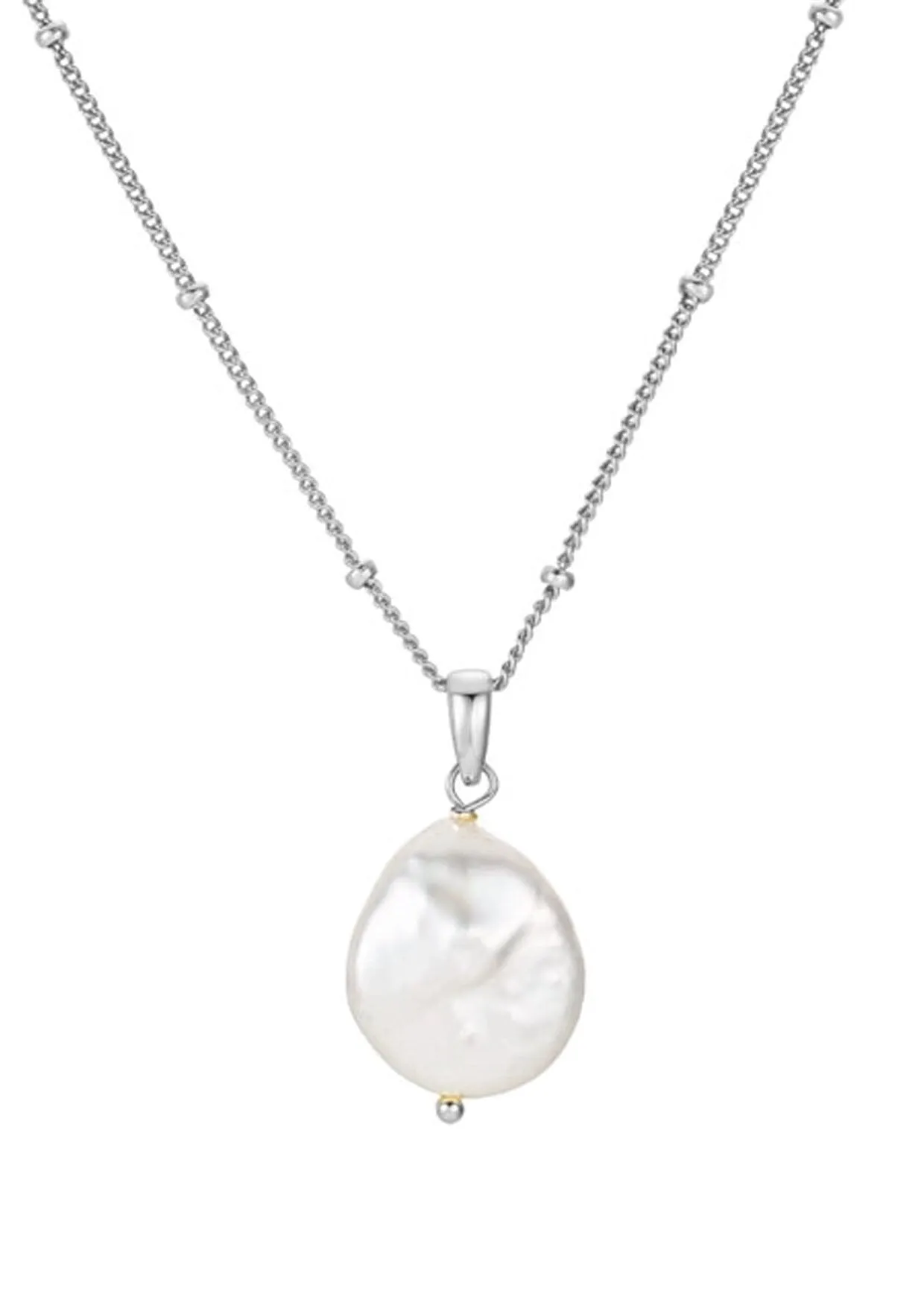 The Salty Gem Pearl Drop Necklace sold by lovestitch product image thumbnail 3