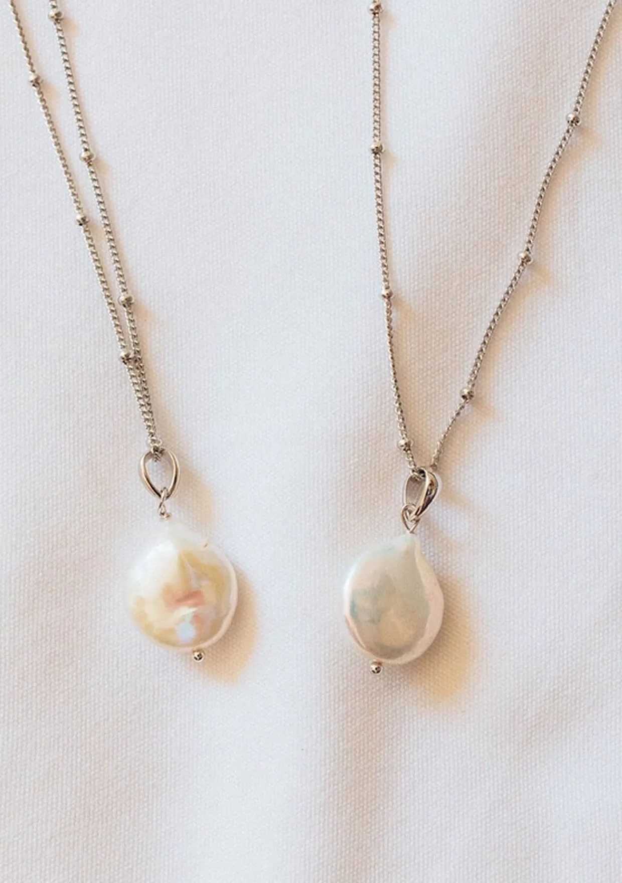 The Salty Gem Pearl Drop Necklace sold by lovestitch product image thumbnail 2