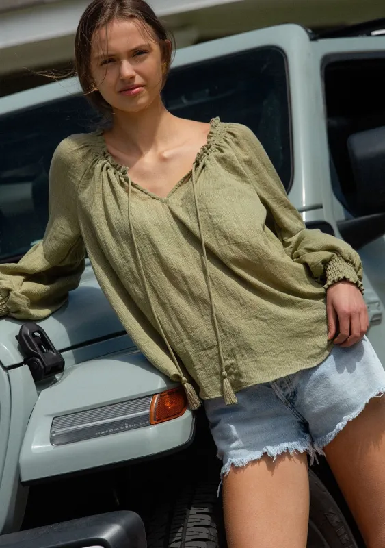 Everleigh Poet Blouse sold by lovestitch