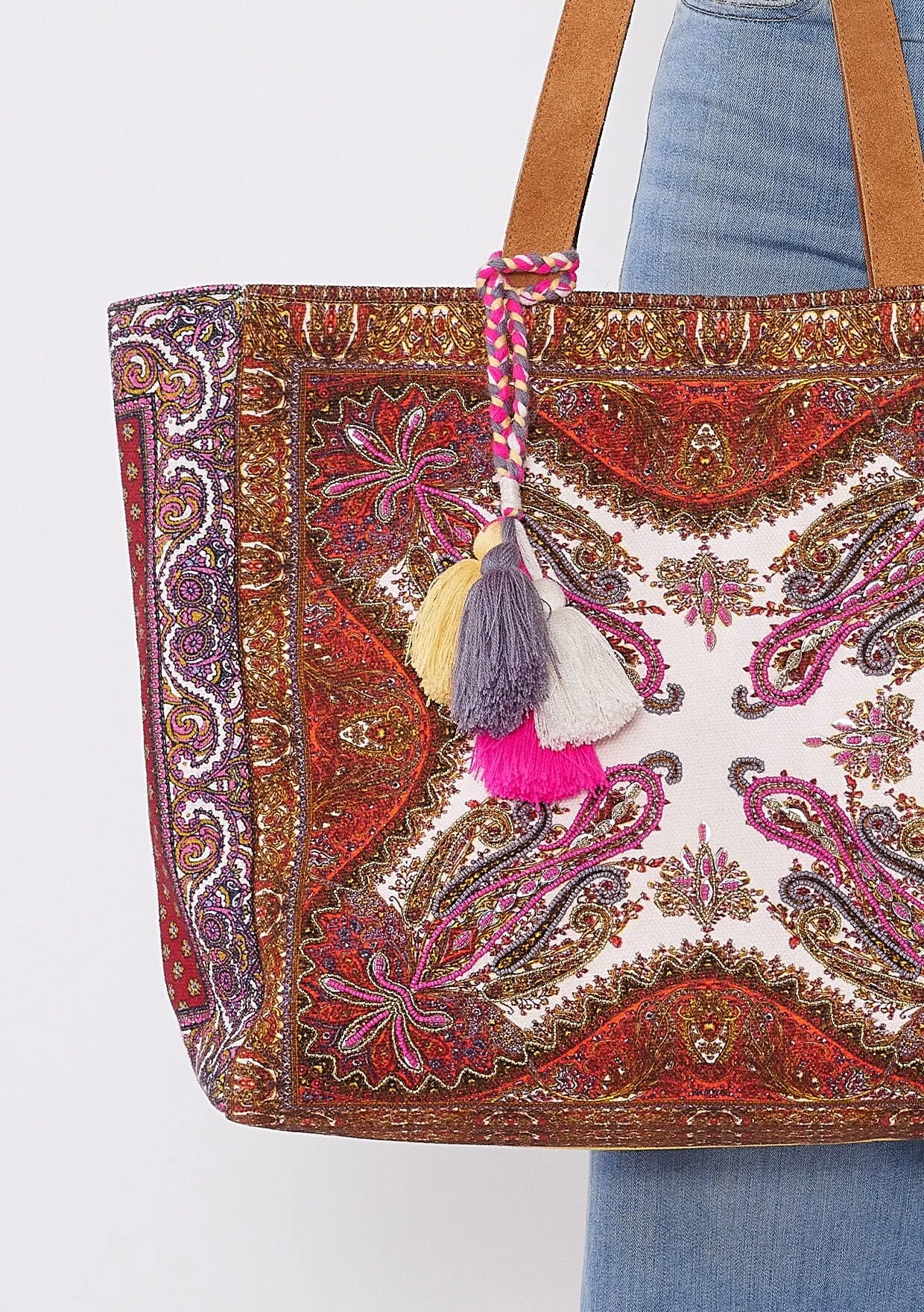 Rosetta Beaded Tote Bag sold by lovestitch product image thumbnail 2