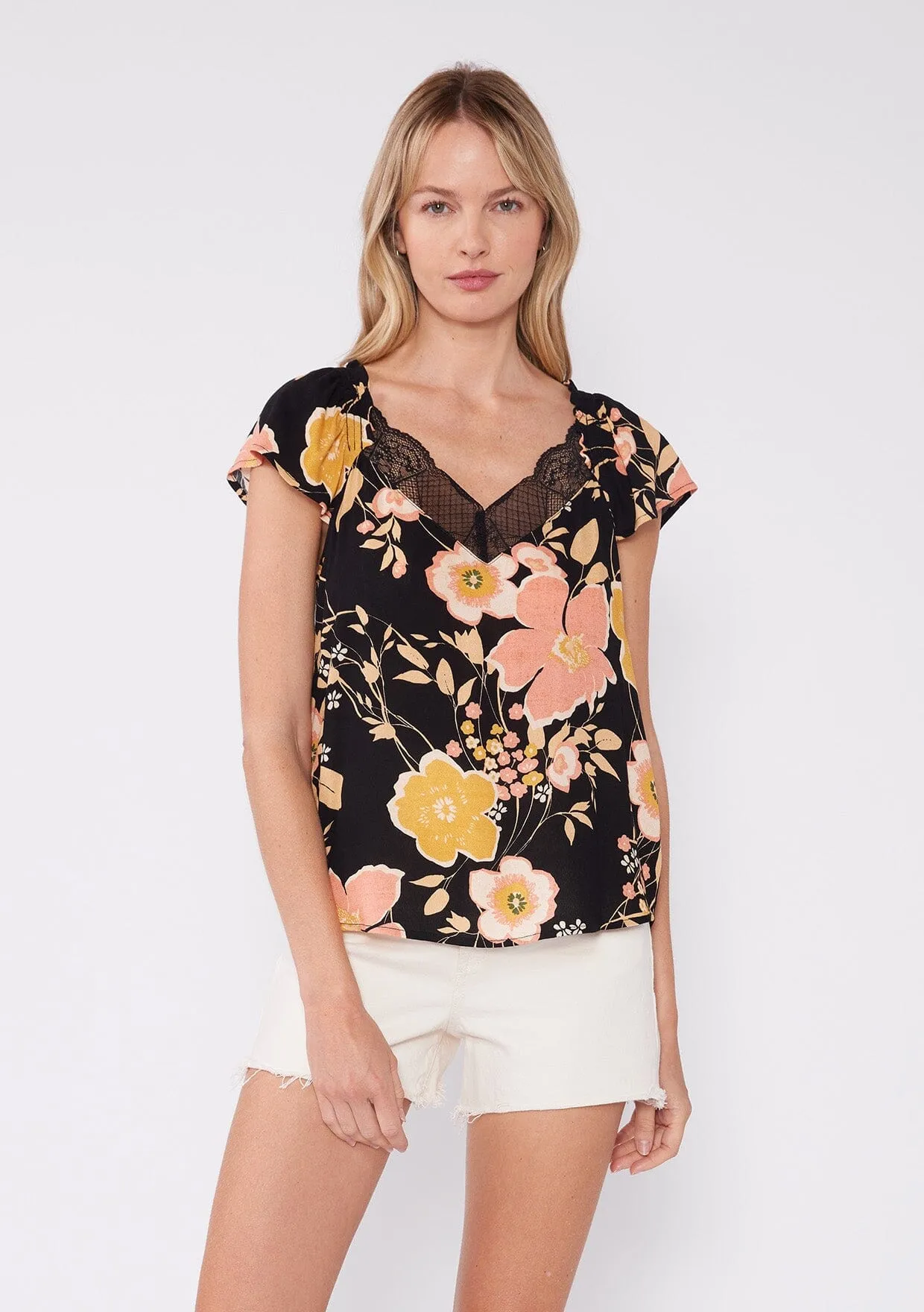 Kelsey Floral Top sold by lovestitch