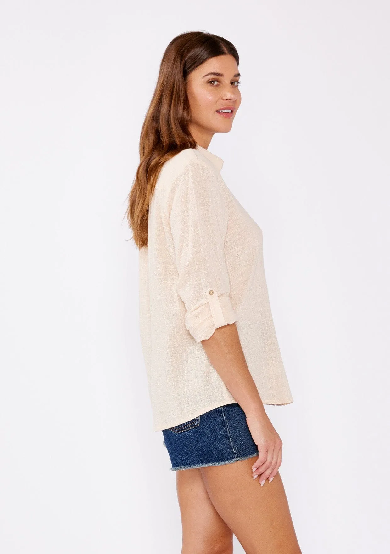 Breezy Basics Button Front Top sold by lovestitch product image thumbnail 3