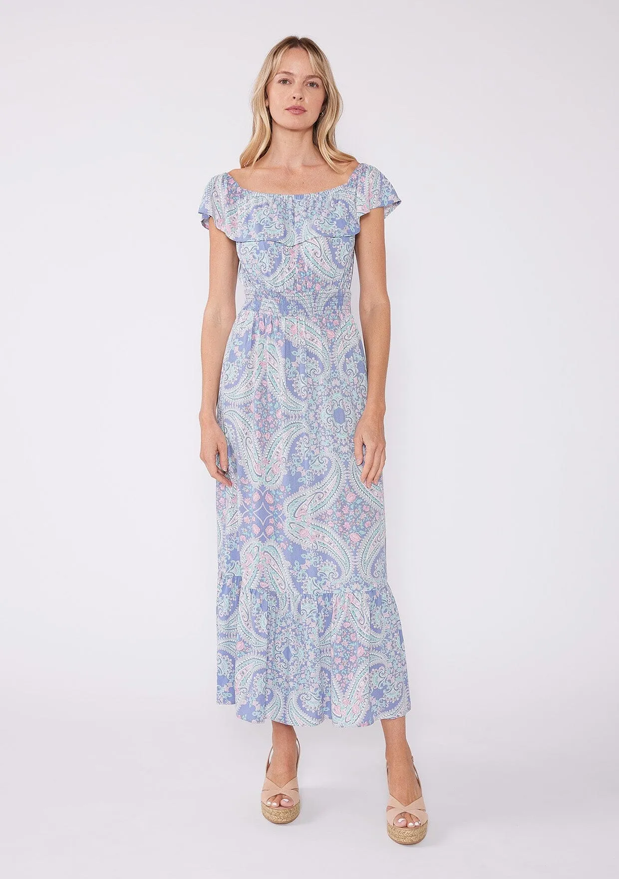 Jolene Off Shoulder Maxi Dress sold by lovestitch