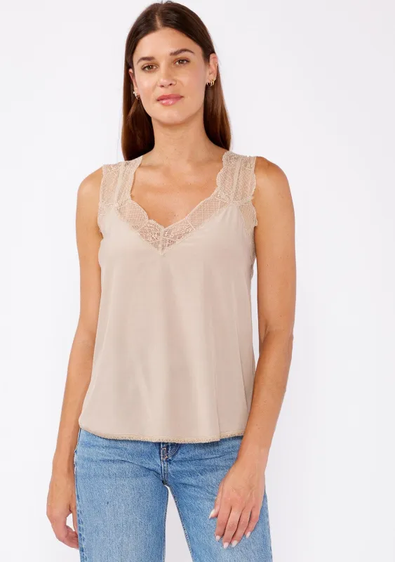 Silvana Lace Tank Top sold by lovestitch