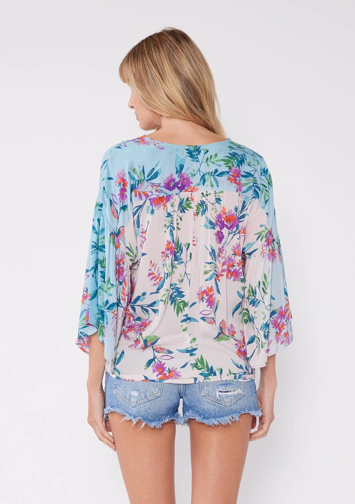 Jules Floral Surplice Top sold by lovestitch product image thumbnail 4