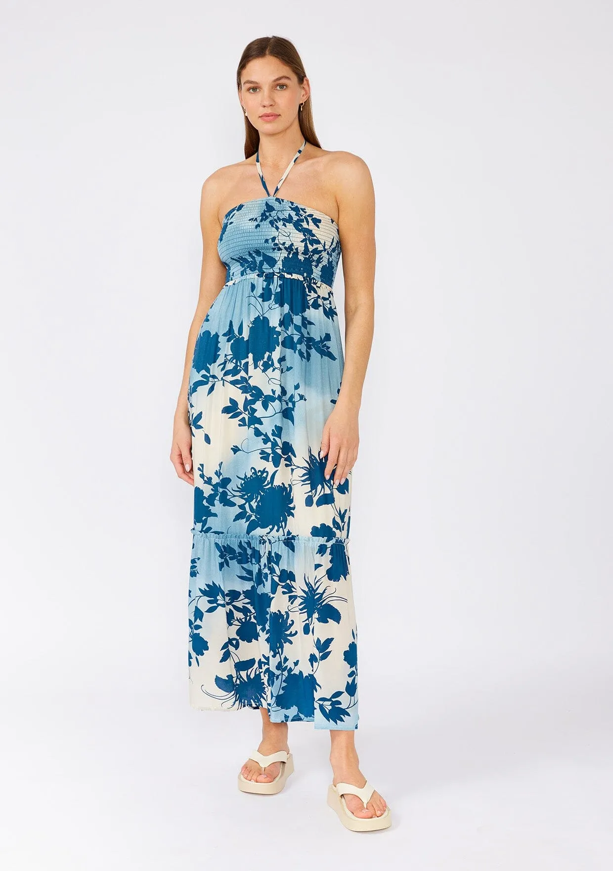 Ocean Eyes Halter Maxi Dress sold by lovestitch product image thumbnail 3