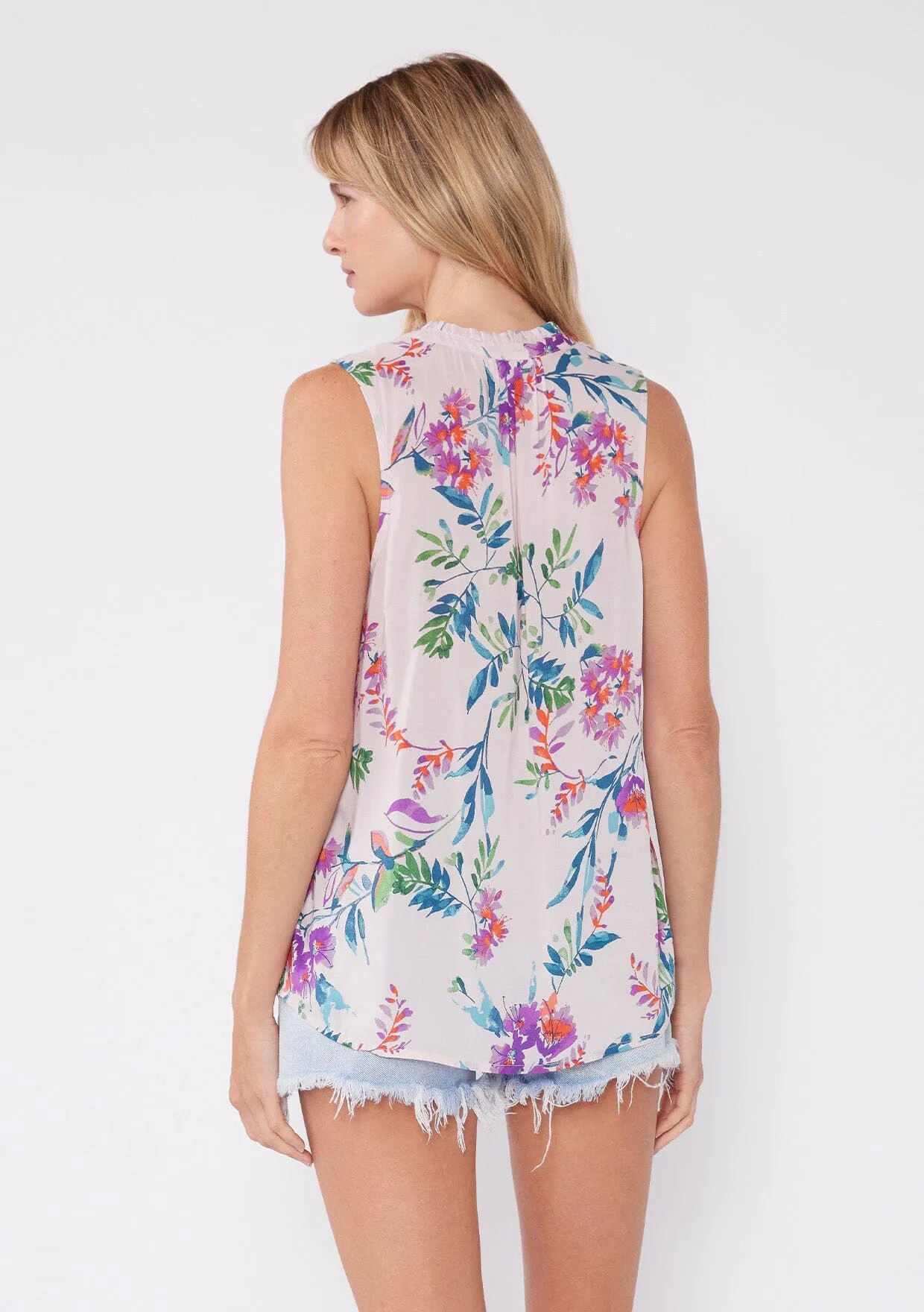 Nina Floral Tank Top sold by lovestitch product image thumbnail 2