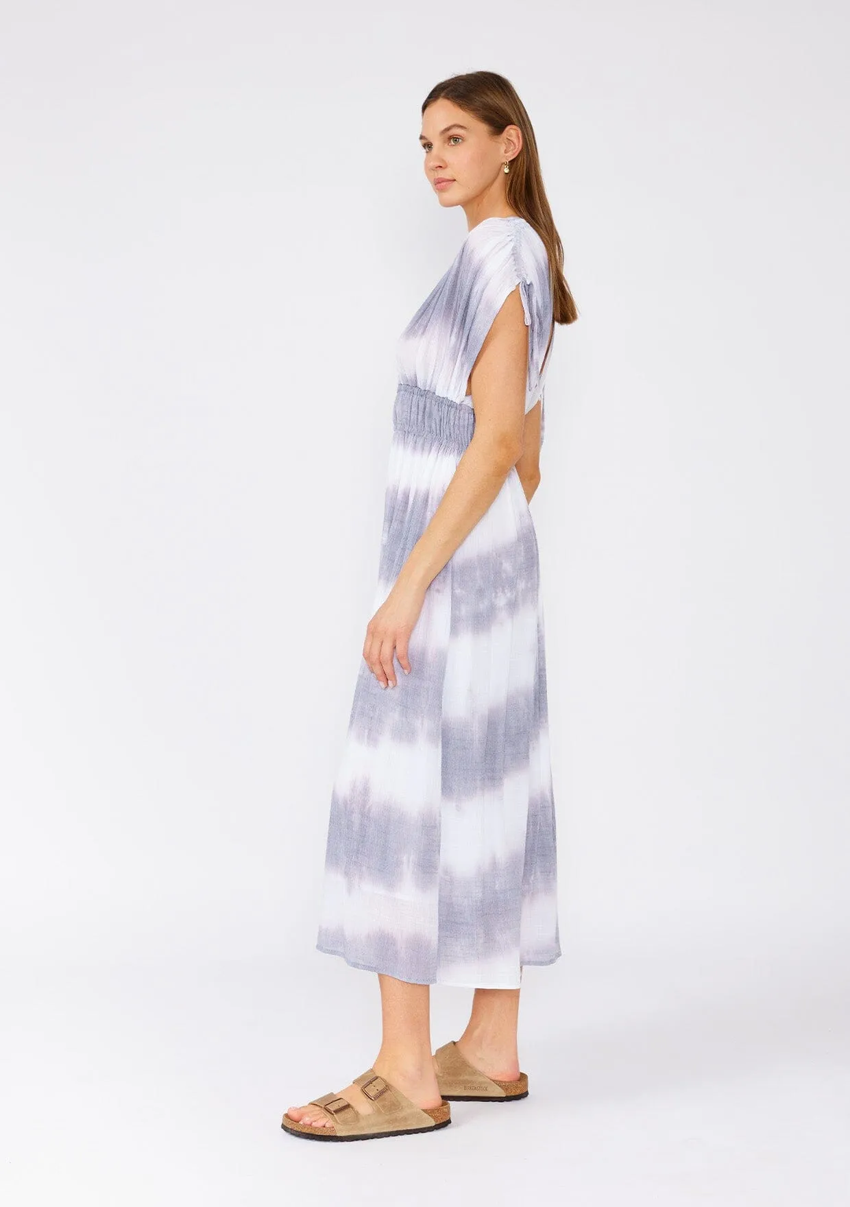 Bree Striped Midi Dress sold by lovestitch product image thumbnail 3