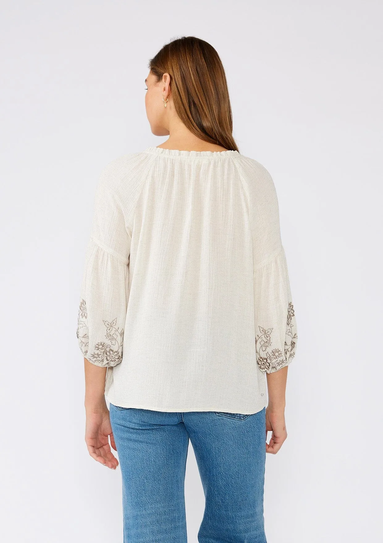 Homecoming Embroidered Peasant Top sold by lovestitch product image thumbnail 2