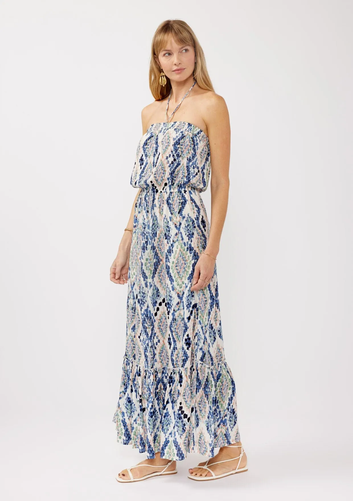 Great Escape Halter Maxi Dress sold by lovestitch product image thumbnail 4