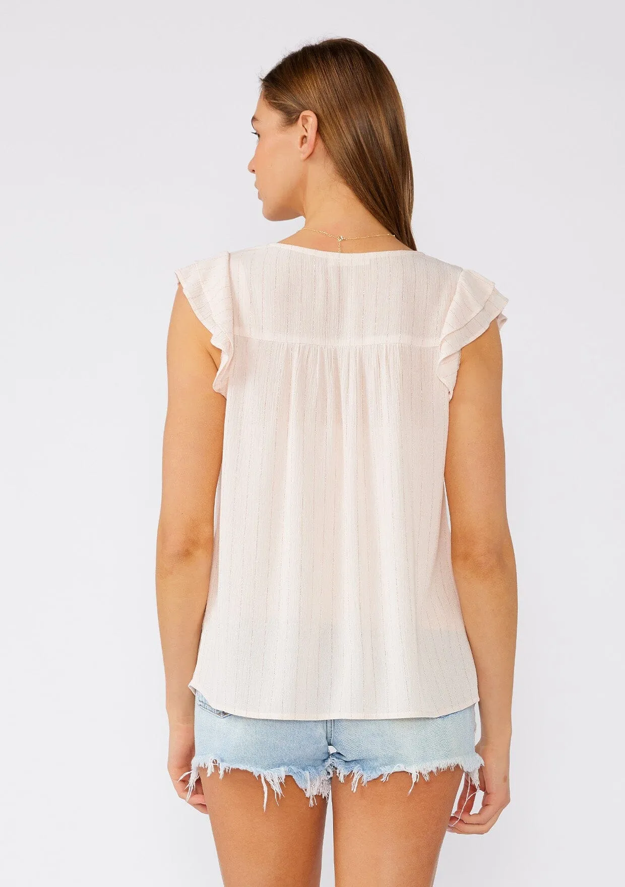 Cressida Flutter Sleeve Top sold by lovestitch product image thumbnail 2