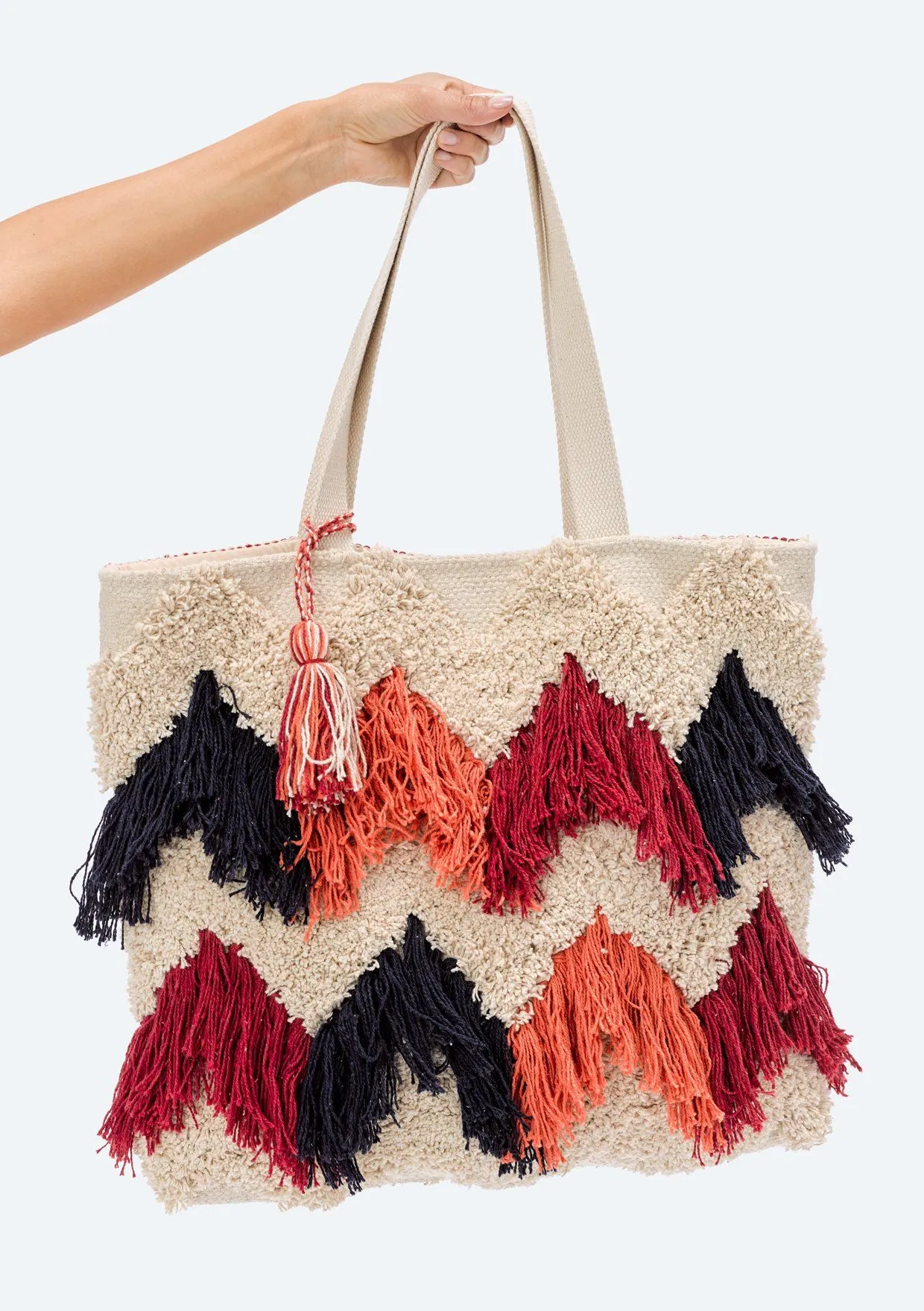 Amalfi Coast Fringed Tote sold by lovestitch product image thumbnail 3