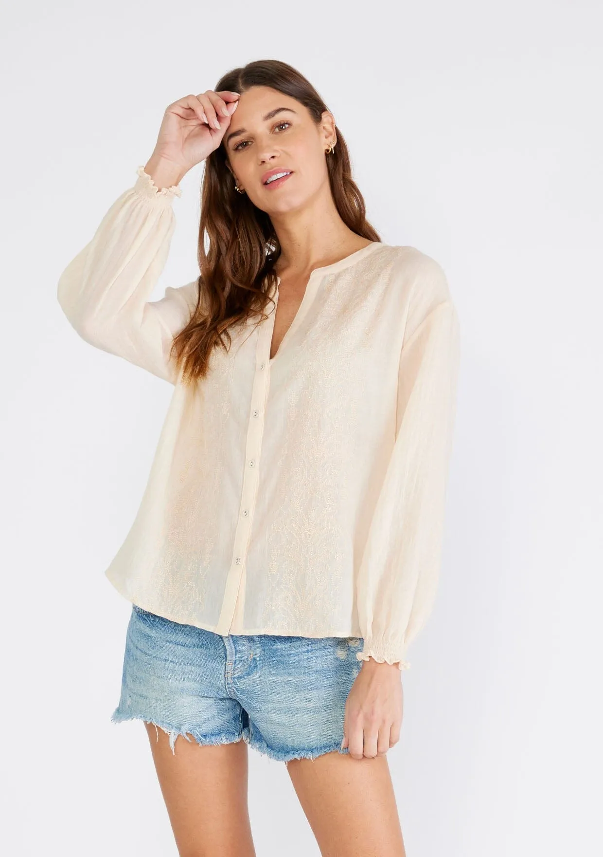 Celina Embroidered Blouse sold by lovestitch