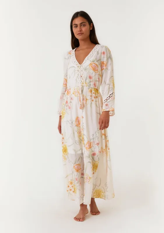 Elise Bell Sleeve Maxi Dress sold by lovestitch