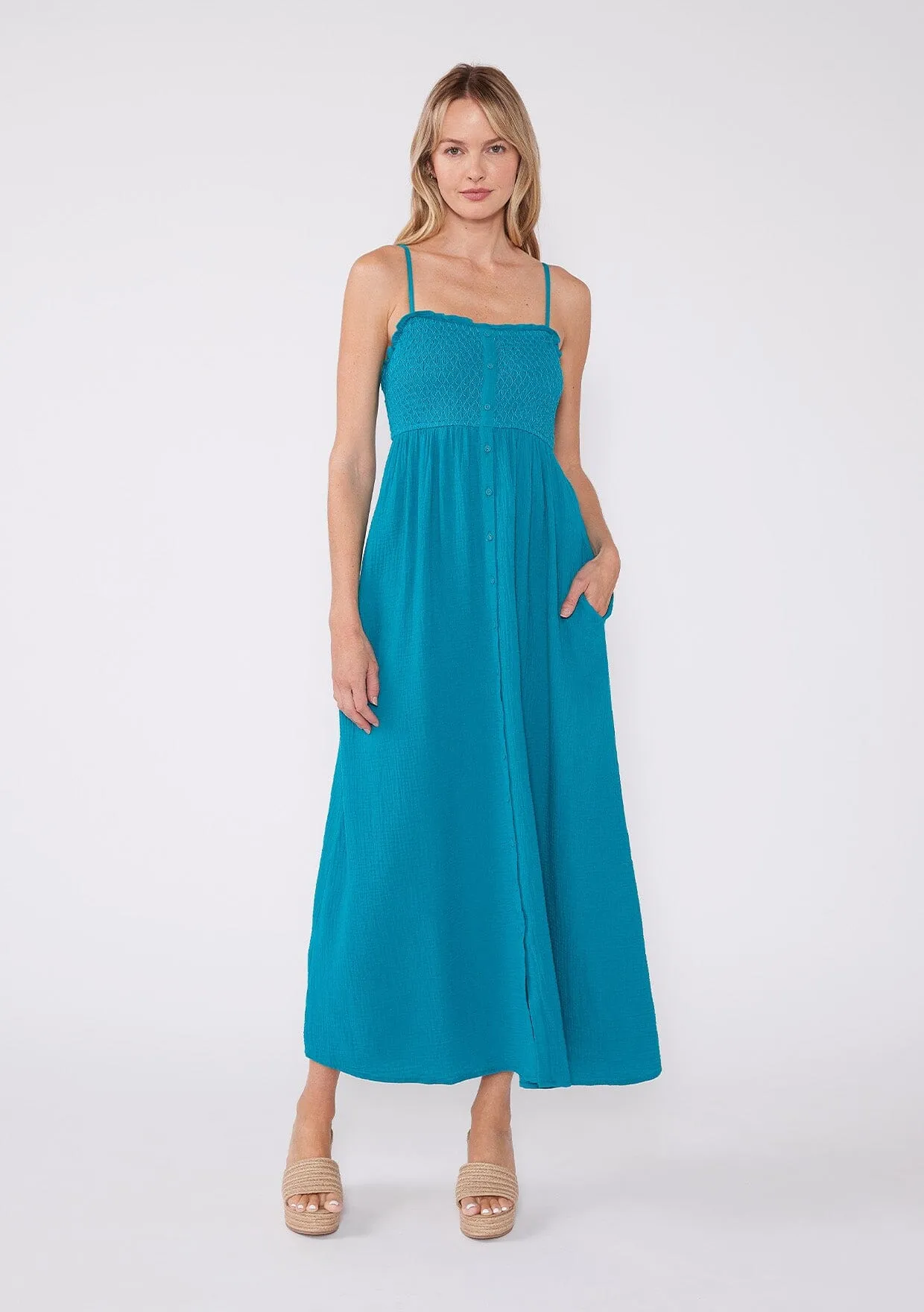 Thea Smocked Maxi Dress sold by lovestitch product image thumbnail 5