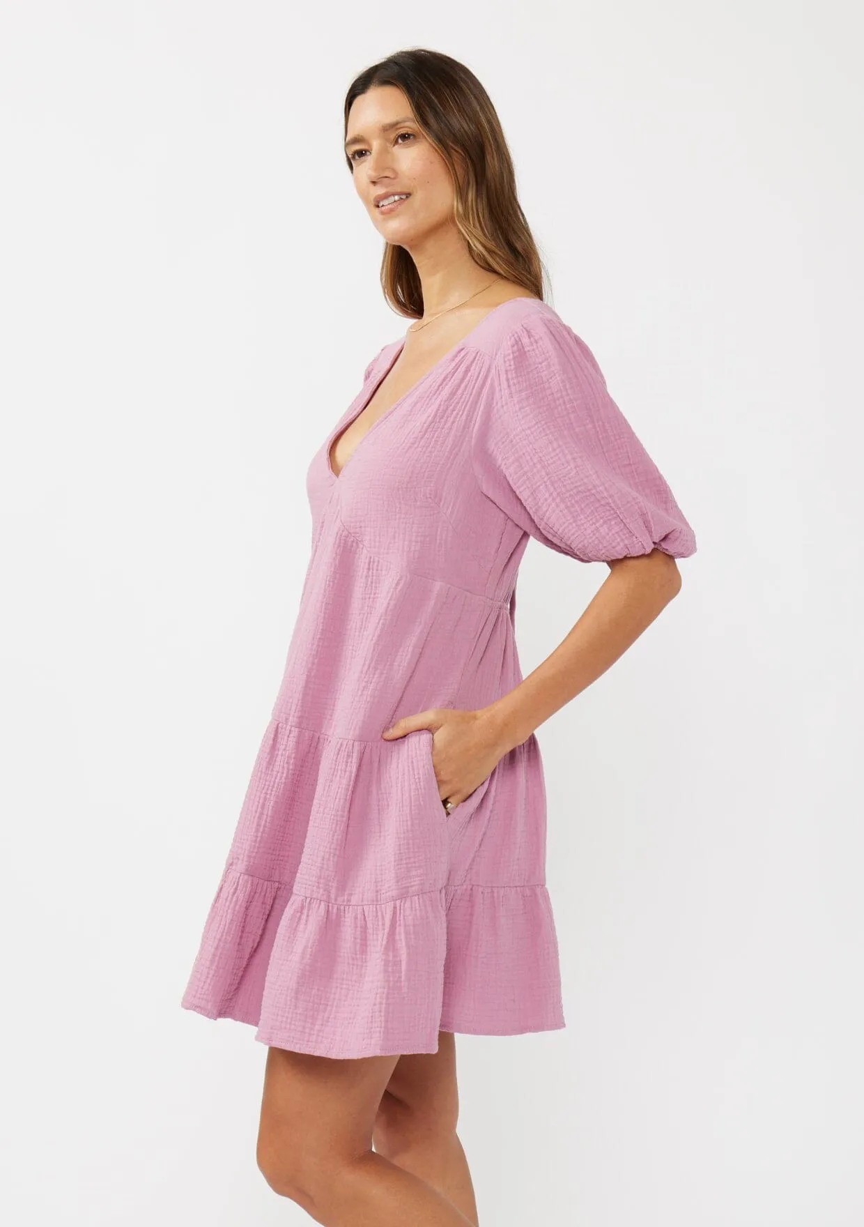 Blaire Puff Sleeve Mini Dress sold by lovestitch product image thumbnail 2