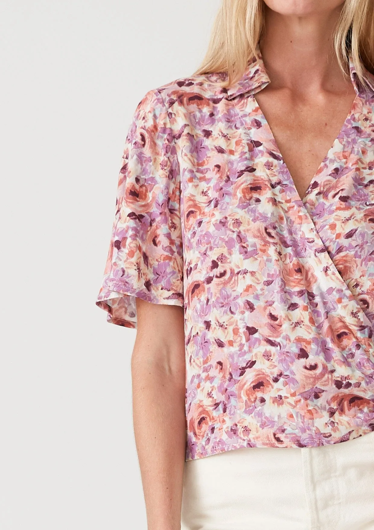 Posey Floral Wrap Top sold by lovestitch product image thumbnail 4